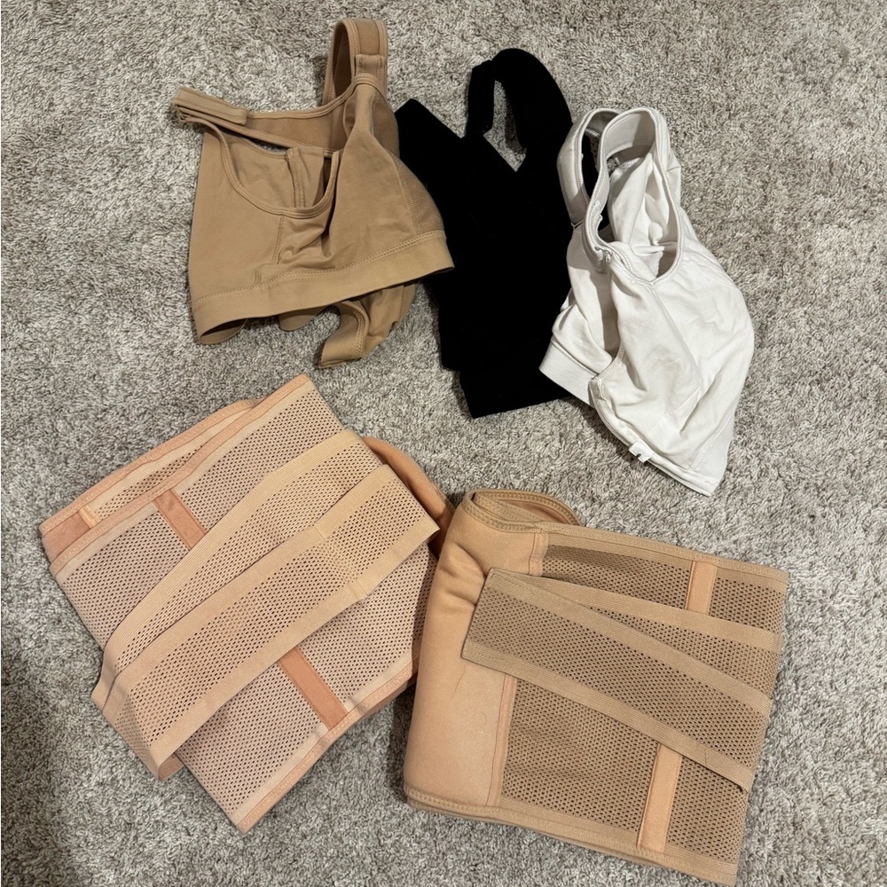 Post mommy make over bras and abdominal binders